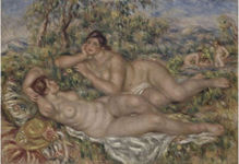 Blonde à la rose d'Auguste Renoir