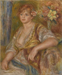 Blonde à la rose d'Auguste Renoir